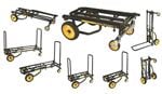 Rock-N-Roller Multi-Cart Equipment Cart with R Trac Wheels Front View